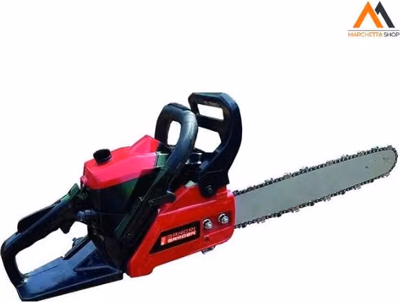 Motosega a gas Sandrigarden SG-4000 rossa con barra da 40 cm e passo 3/8" per professionisti