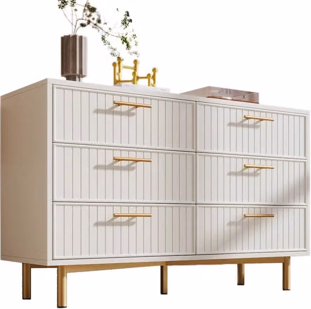 Commode a 6 cassetti - Xylo - 120x75x40cm - Bianco
