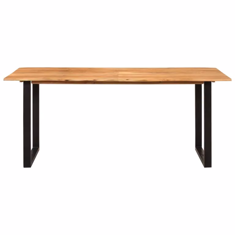 Tavolo da Pranzo 180x90x76 cm in Legno Massello di Acacia
