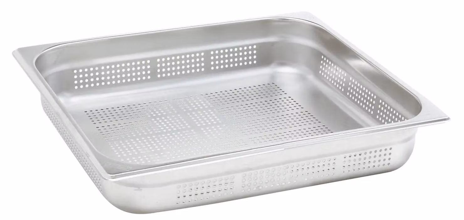 Bacinella Gastronorm forata GN 1/2 6 pezzi cm. 32,5x26,5 h. cm. 2