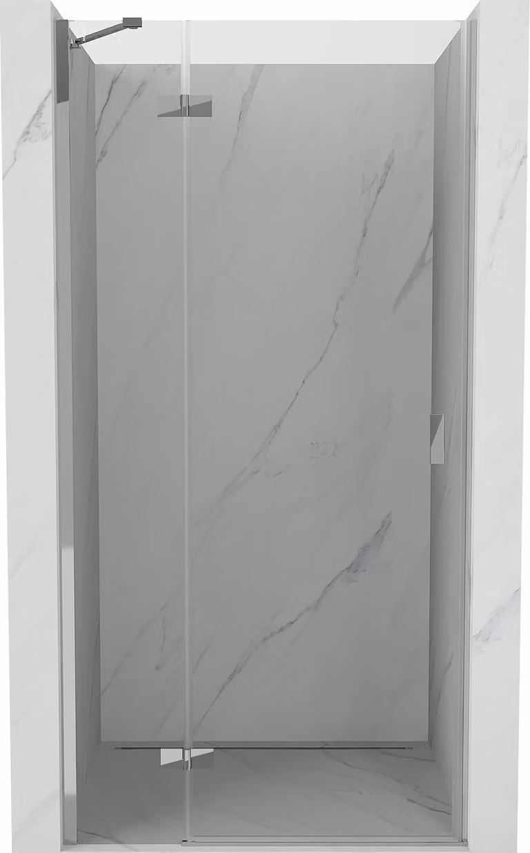 Mexen Mist-H porta doccia battente sinistra 90 cm, trasparente, cromo - 8A5-090-000-01-00-L