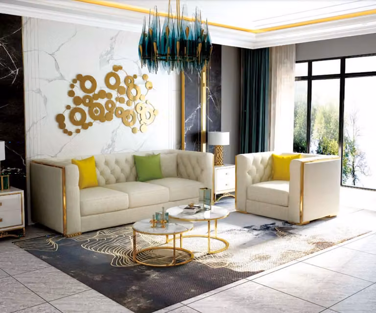 Couch Wohnlandschaft Garnitur Design Modern Sofagarnitur 321 Sofas Chesterfield