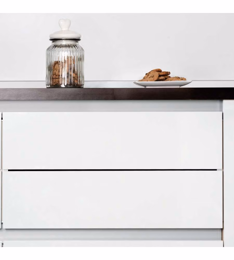 Emuca Kit Profilo Gola Superiore - Alluminio Anodizzato Opaco