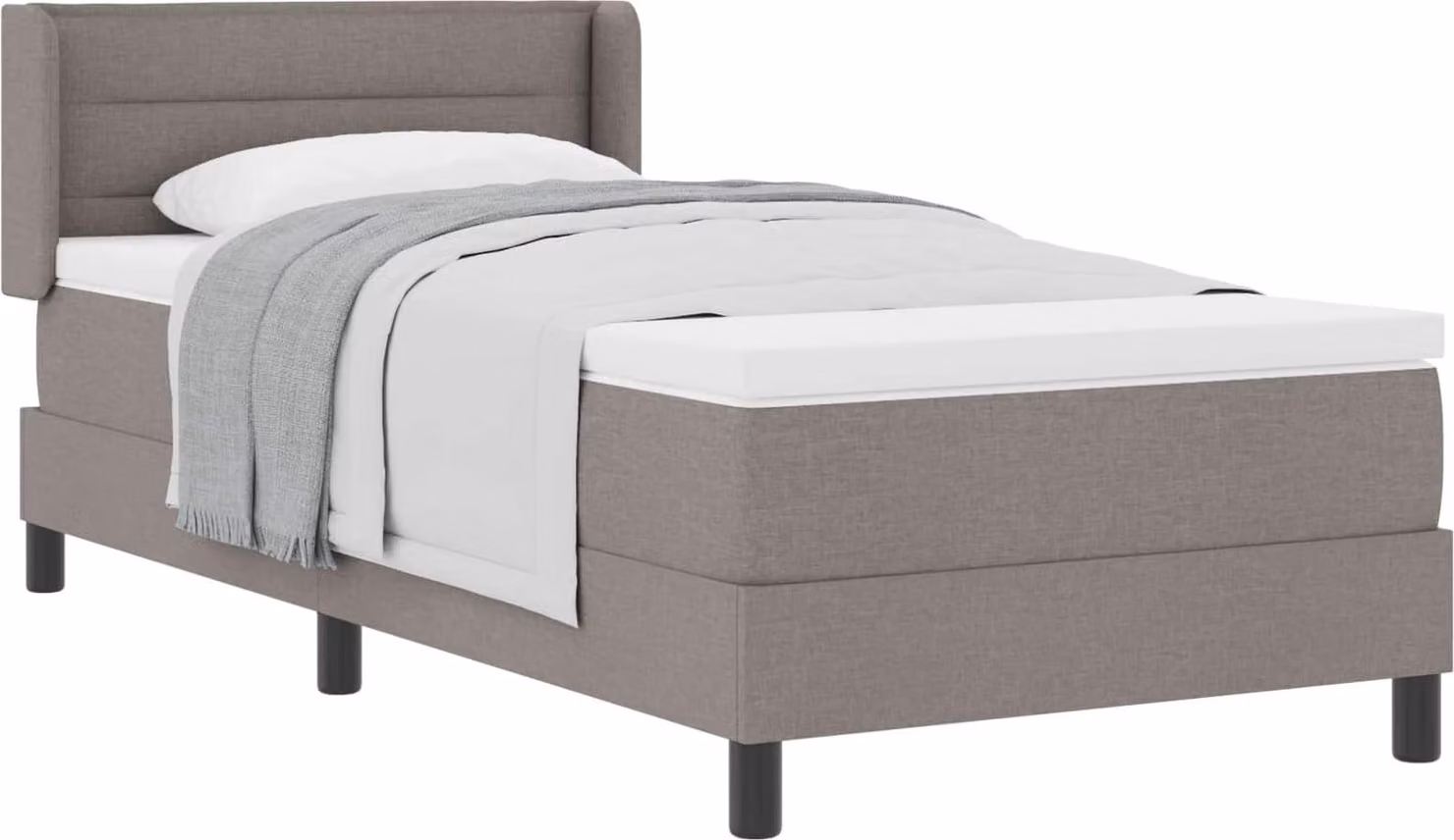 Letto a molle con testiera Talpa 200 x 90 cm Tessuto