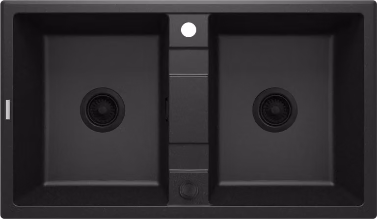 2-bowl granite sink