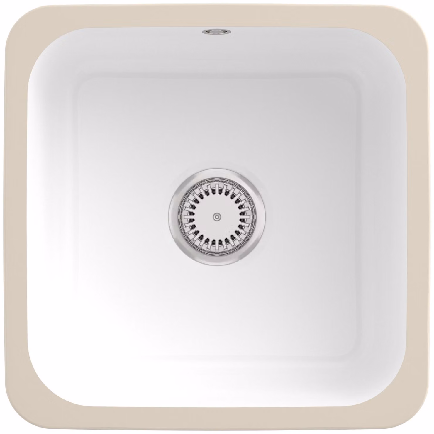 Lavello Villeroy&Boch, lavello da cucina Cisterna 50 White Alpine 445x445mm, larghezza base 50cm