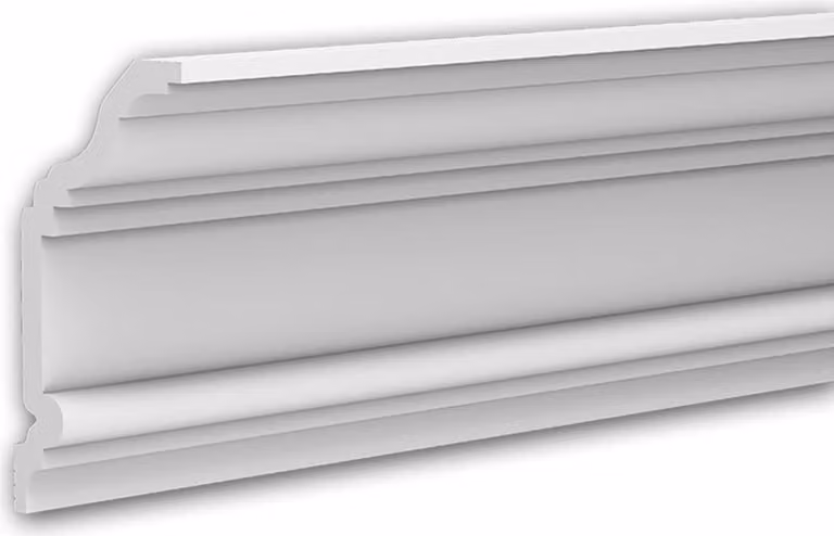 Profhome 650242 Modanatura d'angolo Modanatura del soffitto Modanatura decorativa Modanatura per stucchi 2 m