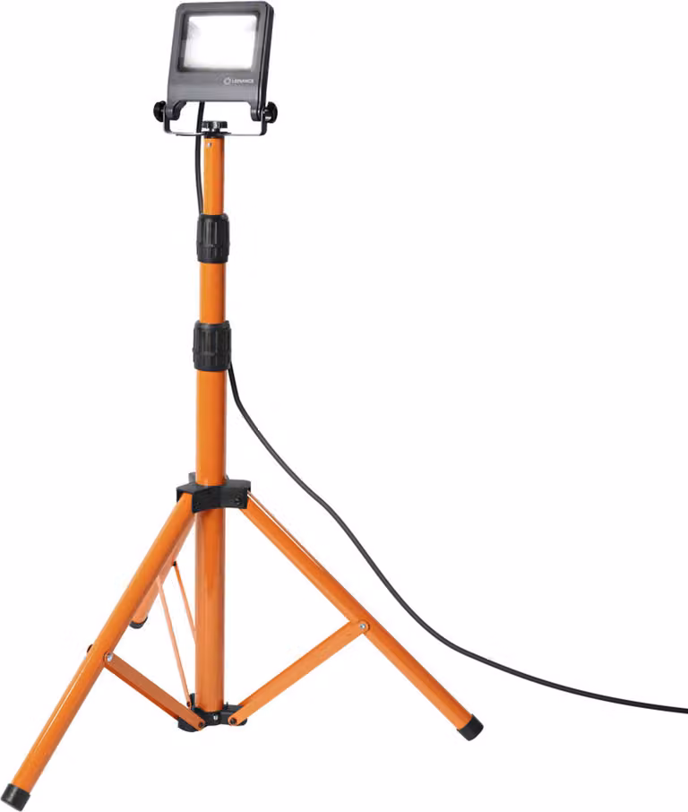 LEDVANCE Luce da lavoro a LED, apparecchio per applicazioni esterne, bianco freddo, supporto a treppiede, Luce da lavoro a LED, 1 x 20 watt
