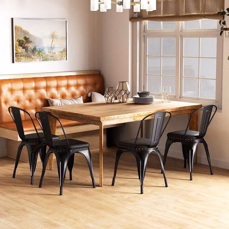 Sedie in metallo per sala da pranzo - Sedie impilabili per cucina - Sedie per bar - Sedie per ristoranti
