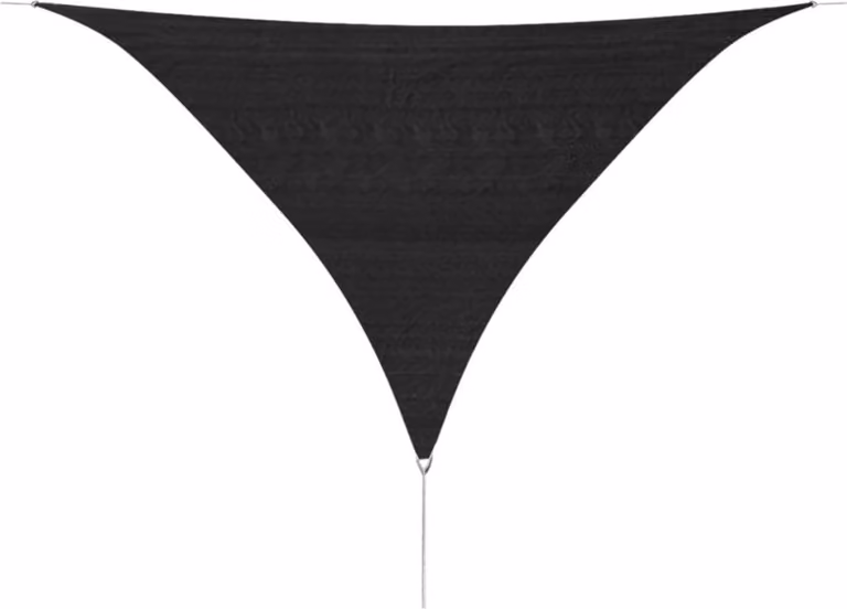 The Living Store Tenda da sole HDPE triangolare 3,6x3,6x3,6 m Antracite