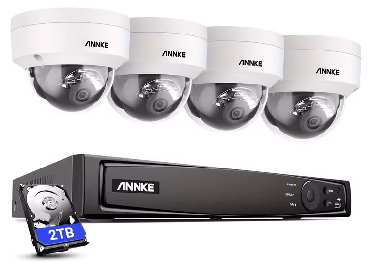Telecamera di sicurezza - Telecamera a cupola - Telecamera IP - Telecamera di videosorveglianza - Telecamera di sicurezza per interni - Alimentazione cablata