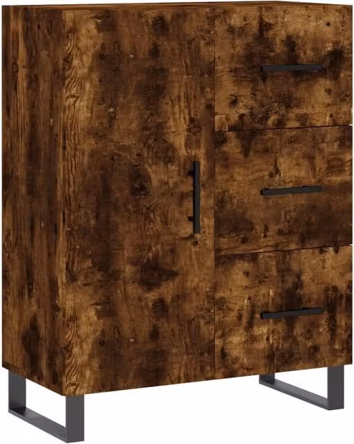 Buffet credenza cassettiera armadio mobile contenitore organizer per cucina soggiorno salotto 69,5 x 34 x 90 cm legno ingegnerizzato marrone 02_0031069