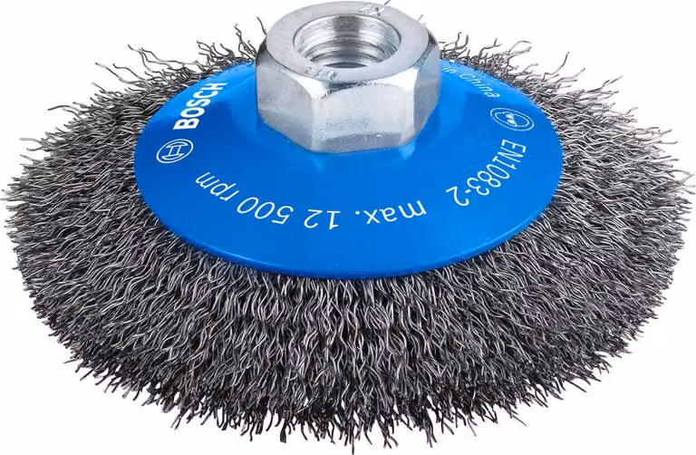 PRO Spazzola conica pulita in metallo, 100 x 0,3 mm, filettatura
