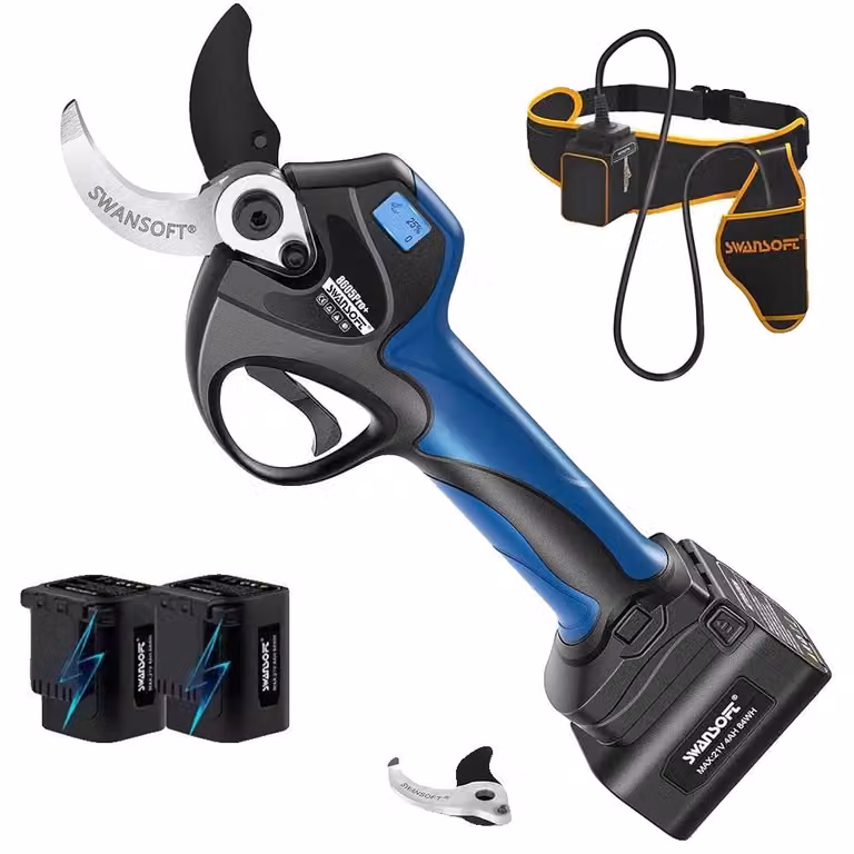 Tagliabordi, motore brushless, apertura delle lame regolabile, batteria da 4Ah con display LCD
