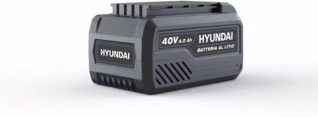 Batteria ricaricabile Hyundai 65836 da 40 V e 4,0 Ah per rasaerba cordless 65835, colore nero