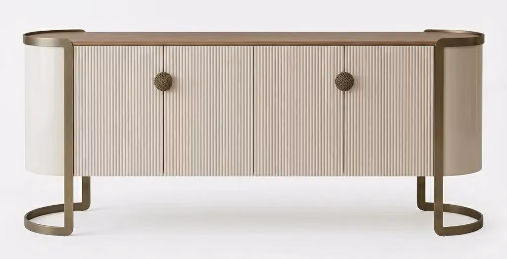 Credenza color beige - Lussuosa cassettiera in legno - Credenze - Mobili da soggiorno