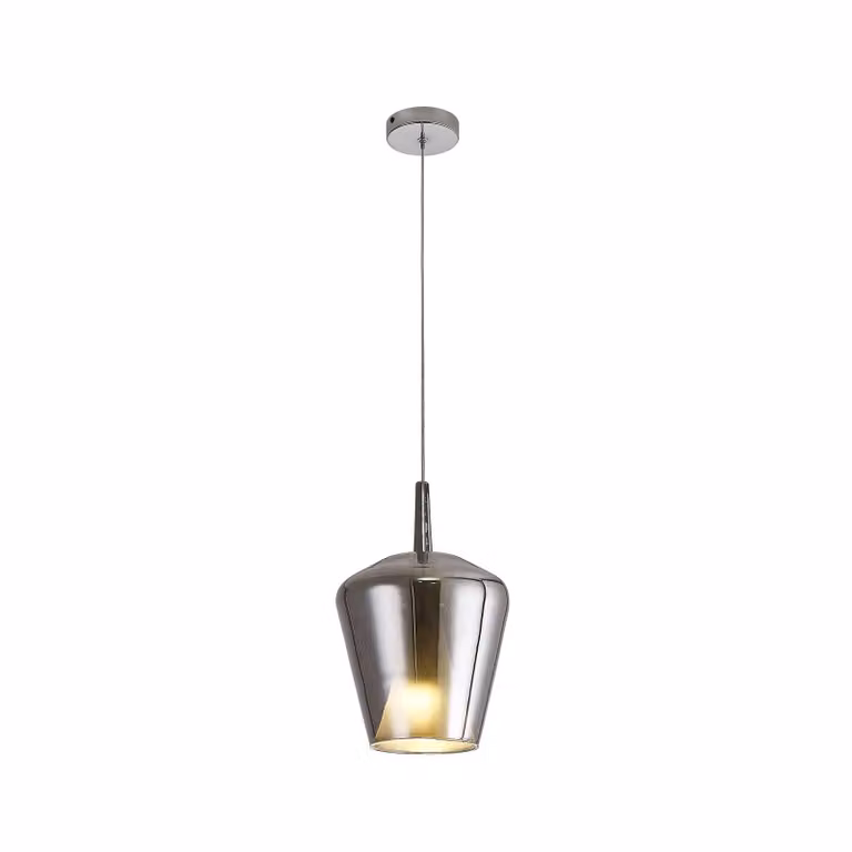 Mantra Iluminación Lampada a sospensione in vetro Elsa, dimmerabile, Cromo / Argento, Soggiorno / Sala da pranzo, Vetro, Lampada a sospensione