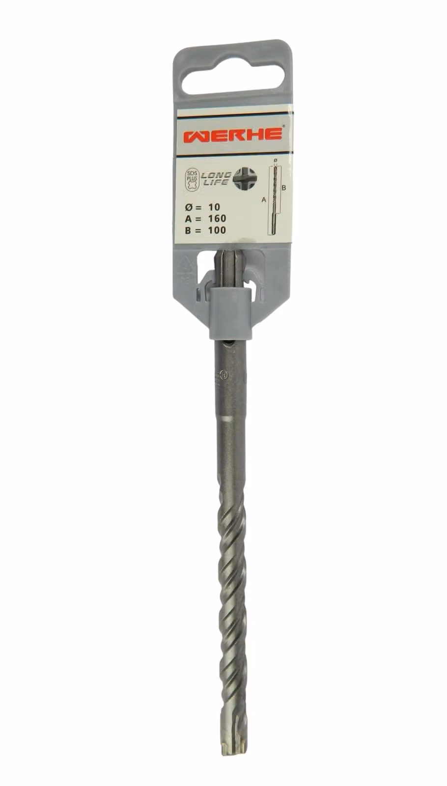 WERHE Punta a croce per calcestruzzo 10x160 mm SDS Plus