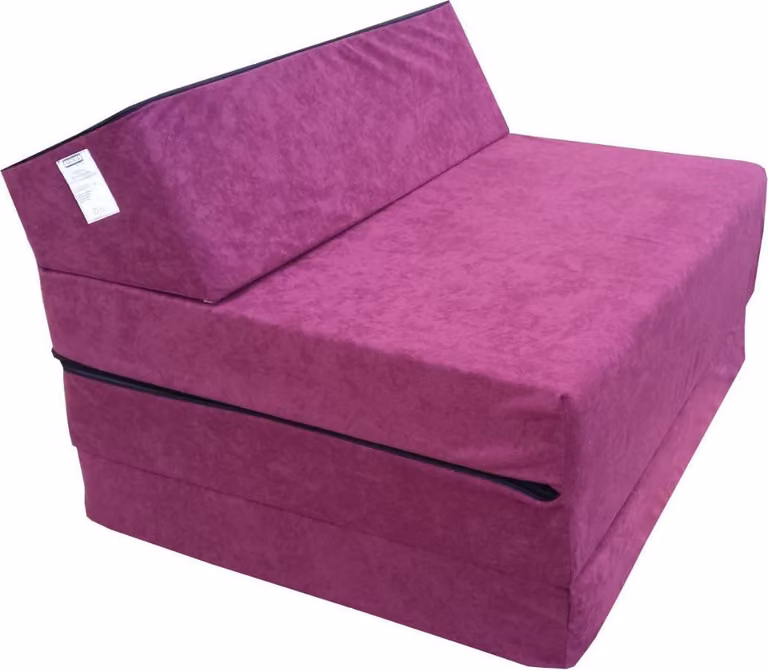 Fauteuil materasso pieghevole 200x70x10 cm - 1224, 4 parti, leggero e pieghevole, portatile, confortevole, ideale per viaggio e letto d'emergenza
