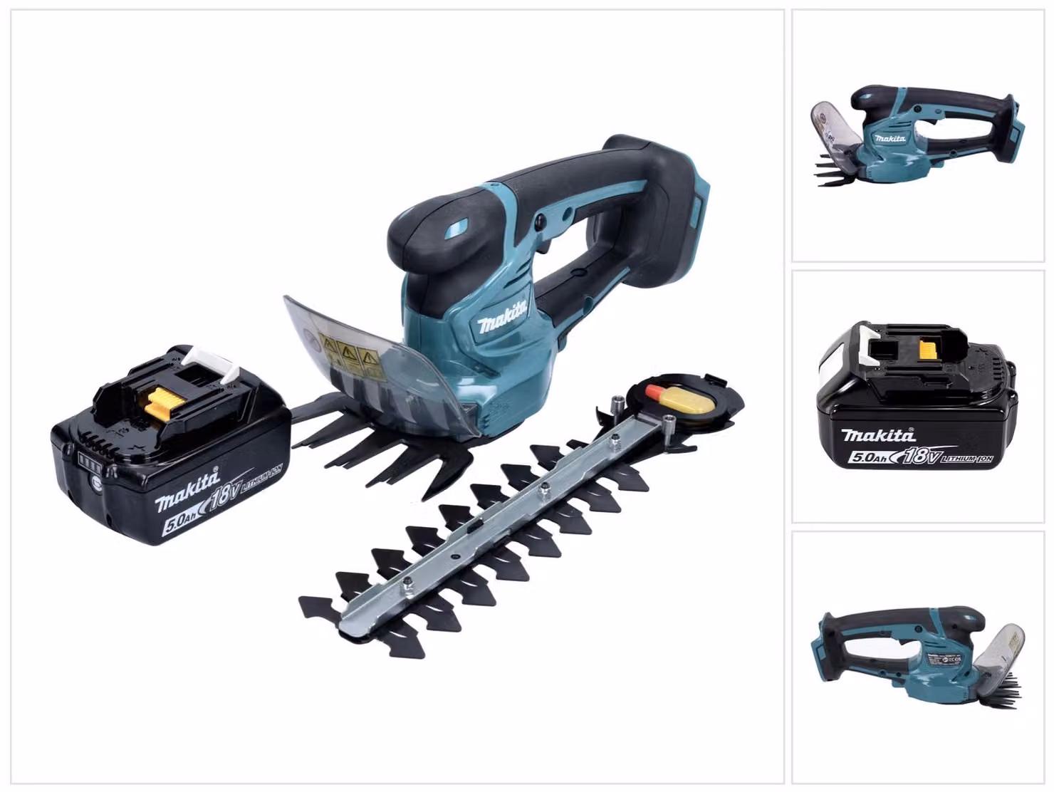 Makita DUM 111 T1X Cesoie per erba a batteria Cesoie per arbusti 18 V + 1x batteria 5,0 Ah - senza caricabatterie