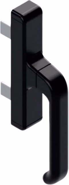 Set di 10 maniglie Cremonese Giesse modello Nova in alluminio nero opaco per persiane