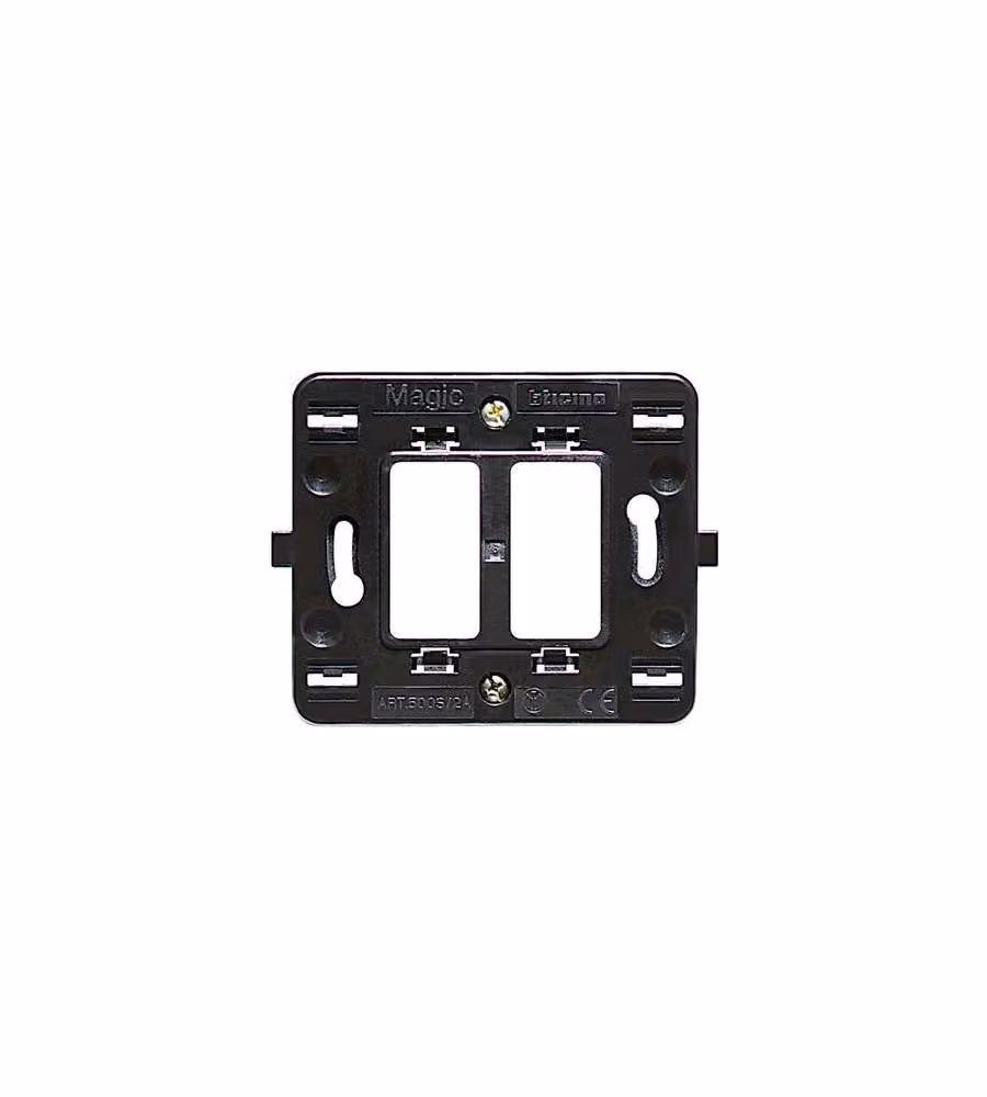 Bticino Supporto 2 posti scatola tonda Magic