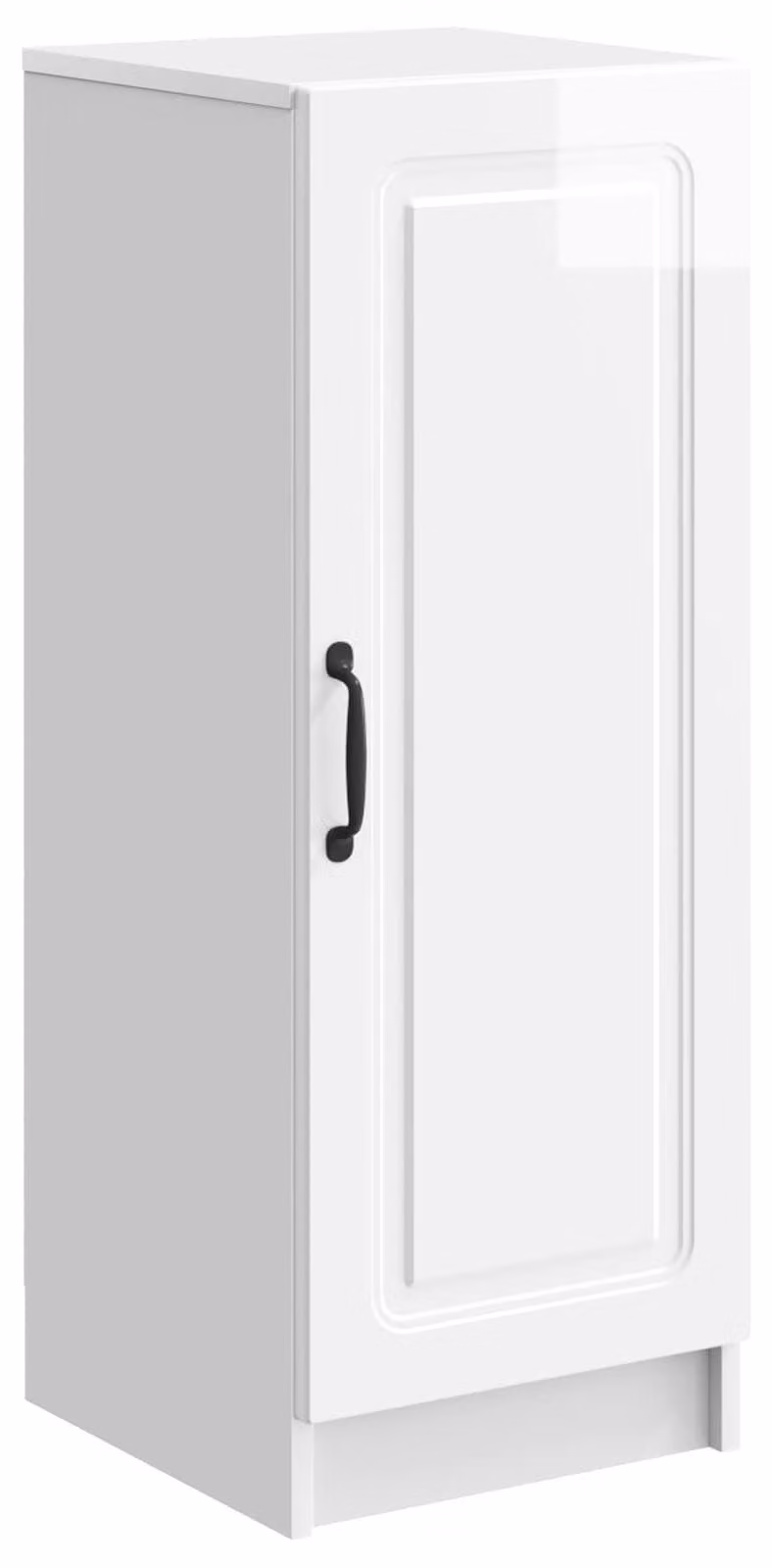 Credenza Bianco Lucido 33 x 34,5 x 87 cm Legno ingegnerizzato