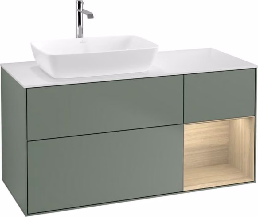 Mobiletto V&B Finion 120cm, Pl wh. m, Reg Oa ven, Oli. m Lac