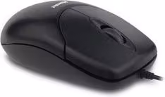 Mouse Ottico Cablato Hamlet Colore Nero con Connessione USB-A XMICEU2