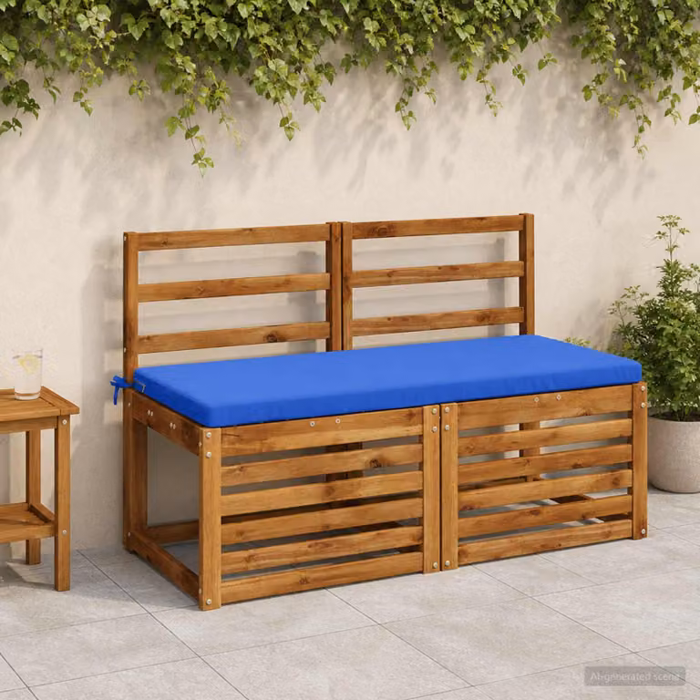 Cuscino per panchina vidaXL SOEST blu reale in poliestere con rivestimento rimovibile e resistenza ai raggi UV