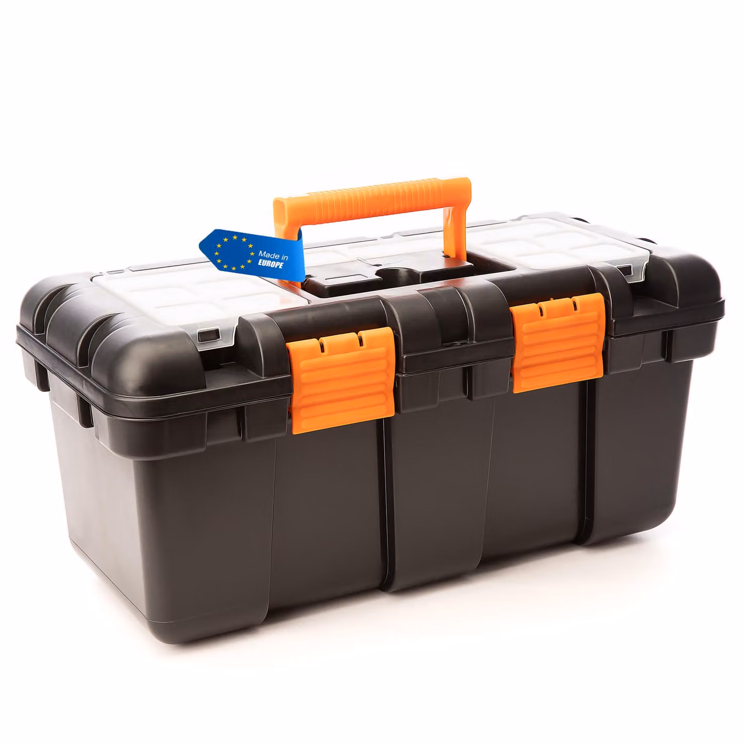 Valigetta porta attrezzi BigDean vuota - 51x25x23 cm - in plastica resistente agli urti - cassetta porta attrezzi con divisorio interno - adatta anche come scatola da pesca - cassetta porta attrezzi