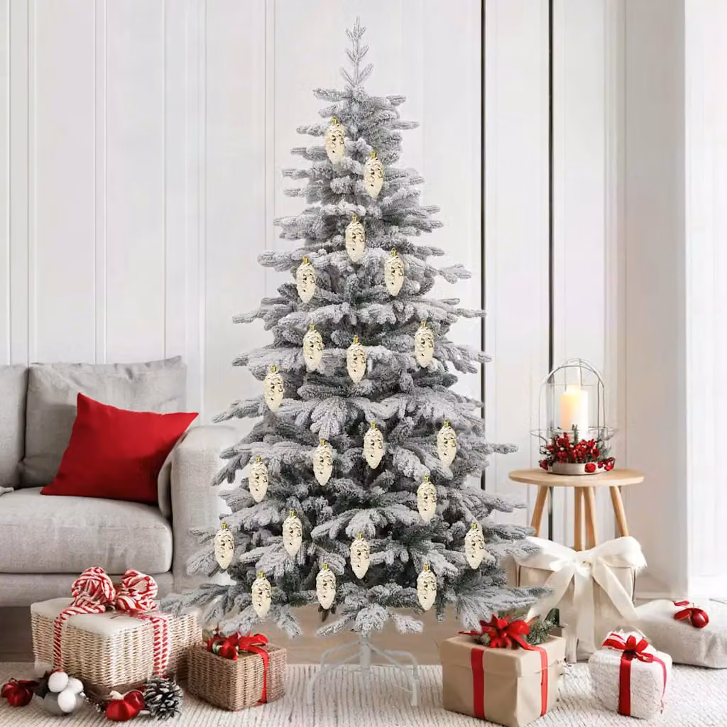 Set di 40 palline di Natale vidaXL oro in plastica per decorazioni sospese