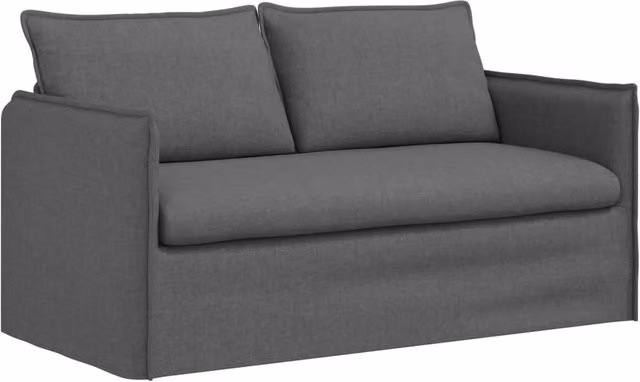 Divano | Divano da soggiorno | Sofa Grigio scuro 156 x 82 x 85 cm Tessuto