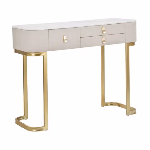 Consolle BEAUTY a 3 cassetti con piano in simil marmo by Mauro Ferretti