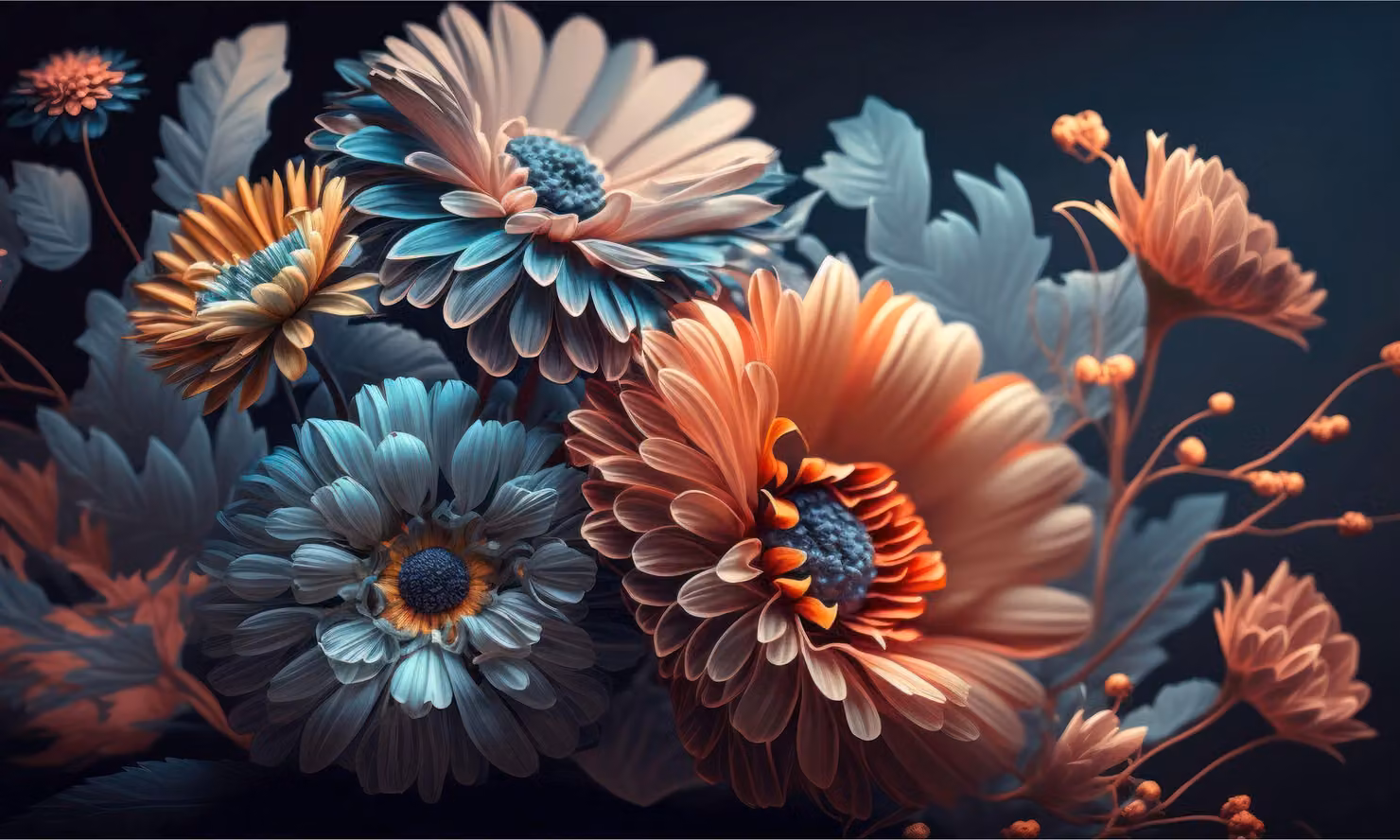 Tappetino per radiatore Flowers Cover Copertura magnetica per radiatore 60x100