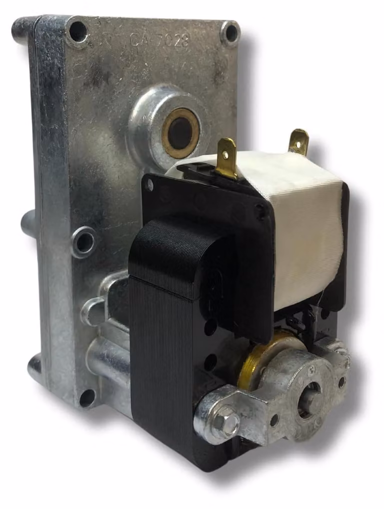 Motore ad alta velocità per stufa a pellet - 2 giri al minuto - 18 Watt di potenza - Diametro dell'albero: 9,5 mm