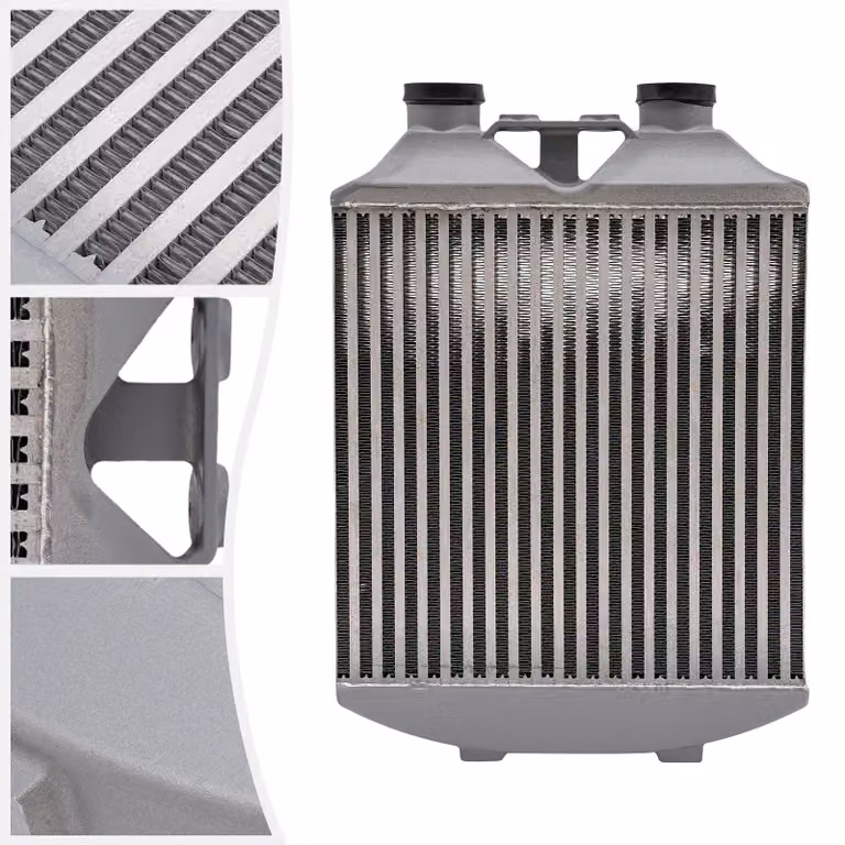 Intercooler in lega di alluminio - 78x40x7 cm - Pressione di esercizio: 60 psi - Scambiatore di calore