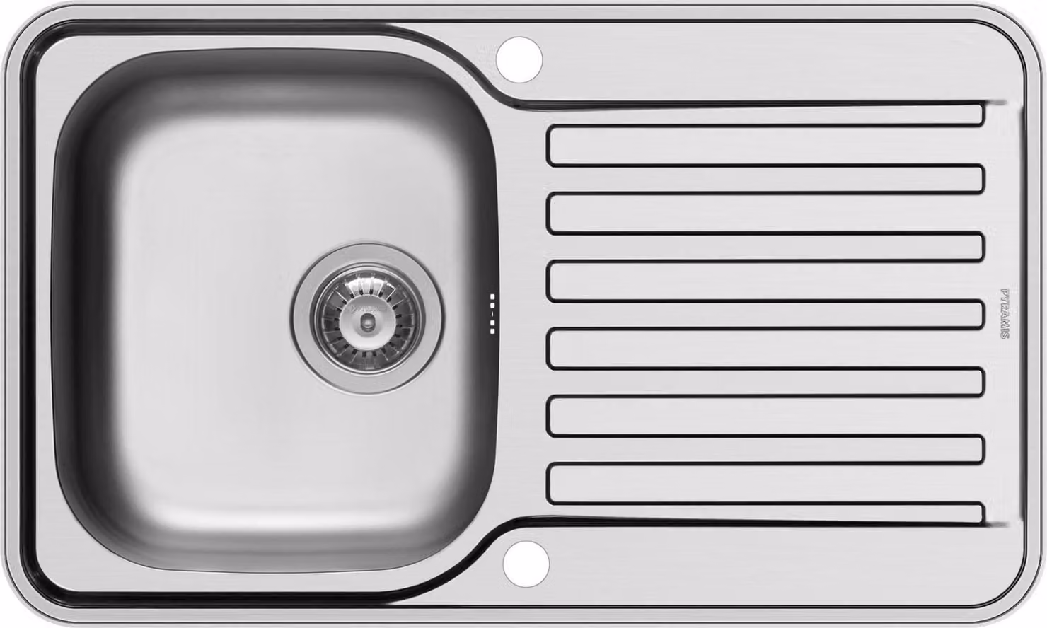 Lavello da cucina 80x48 cm, lavello da incasso Space Mini, piano di sgocciolamento 45 cm, mobile