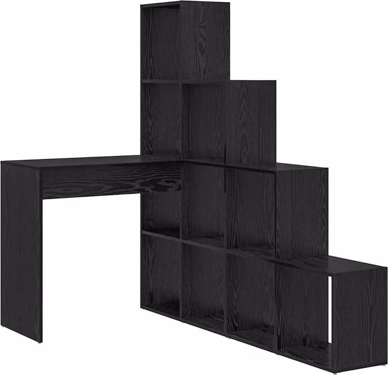 Scrivania ad angolo Rovere Nero 101,5 x 149,5 x 149,5 cm