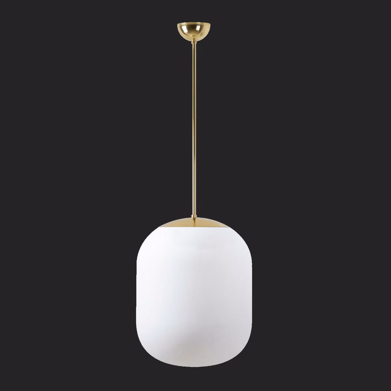 OSMONT TAN66981 TANIA P2 Apparecchio a sospensione in vetro ottone lucido / bianco IP40 4000 K 41W LED combinazione di emergenza 3 h