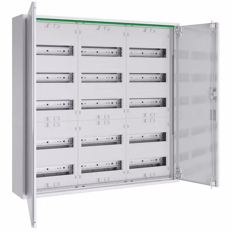 Distributore industriale AP 160 mm. 3x5 file - Quadro di distribuzione a parete 800 mm ABNRM305R01
