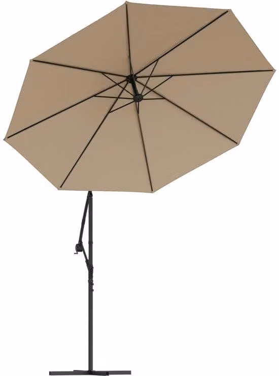 Telo parasole 350 cm, color taupe, resistente ai raggi UV