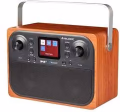 Radio Majestic RT 197 DAB+ con Bluetooth e USB in Legno e Nero