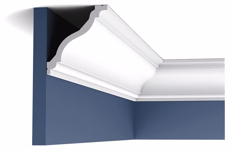 Orac Decor C333 Luxxus profilo decorativo a soffitto a parete modanatura decorativa a stucco profilo decorativo a cornice modanatura decorativa ad angolo | 2 metri