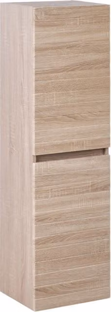 Armadio a muro MDF 2 ripiani Bagno portaoggetti Scandinavo Marrone chiaro