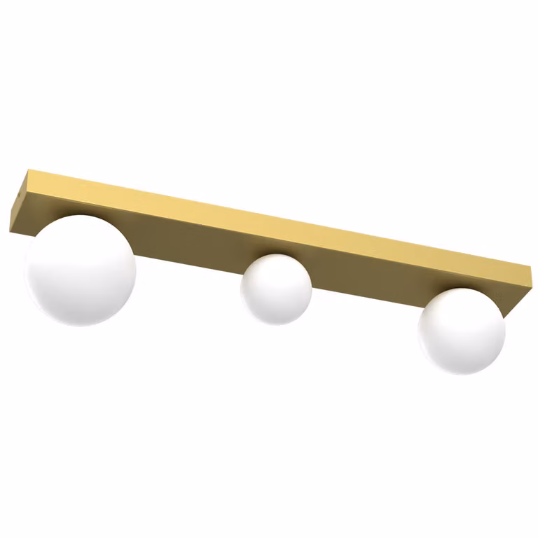 Plafoniera MILAGRO BIBIONE GOLD 3xG9 oro bianco