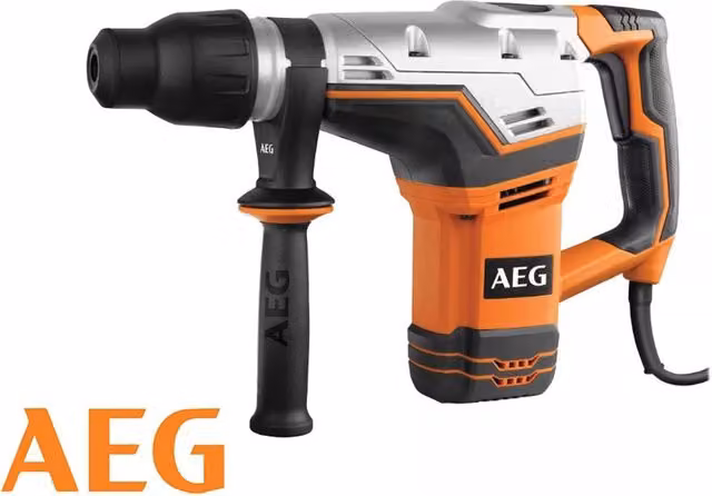 Martello demolitore perforatore AEG KH5G con attacco SDS-MAX, potenza 1100W e energia d'urto 7.5J, colore arancione – 1
