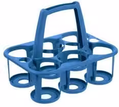 Porta bottiglie a cestello Tontarelli 6 posti Blu oceano 807514471F