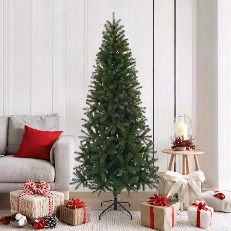 Maison Exclusive - Albero di Natale artificiale, altezza 180 cm, realizzato in PVC, PE e acciaio, colore verde