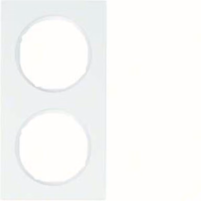 Berker frame pows/gl 2-gang 10122289